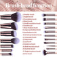 Makeup Brushes With Case Set