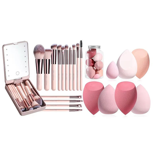 Makeup Brushes With Case Set