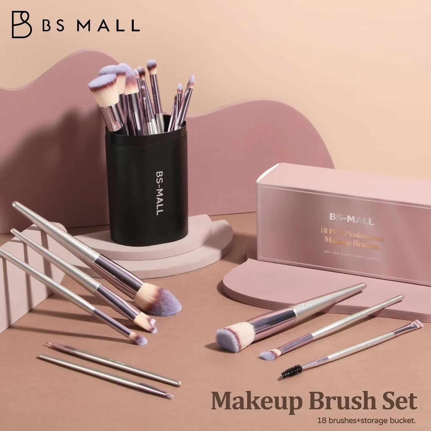 Makeup Brushes With Case Set