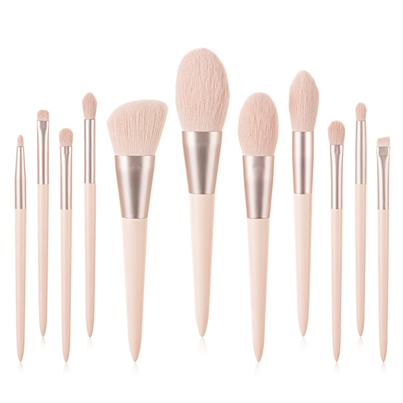 Pink Makeup Brush Set