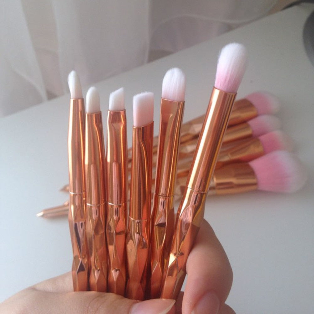 Rose Gold Brushes Set