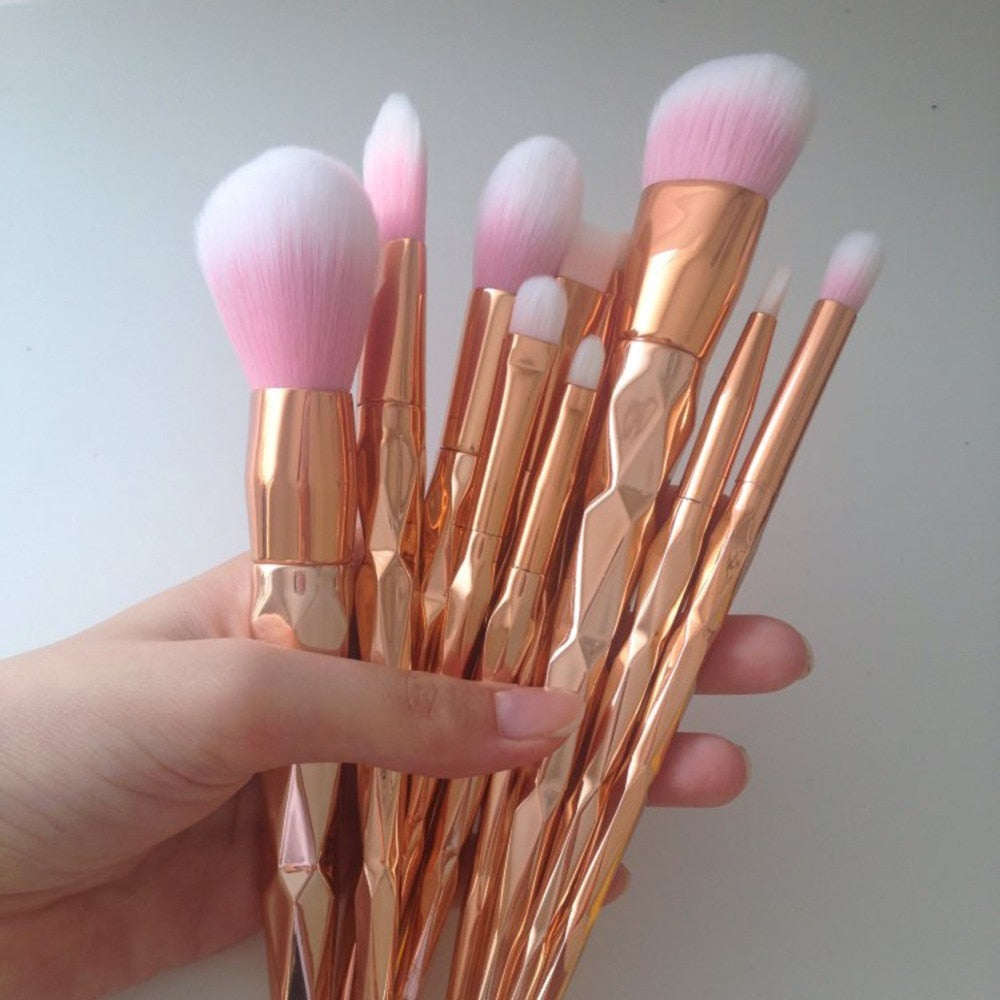Rose Gold Brushes Set
